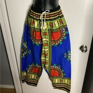Vibrant Multicolor  100% Cotton Capris S/M